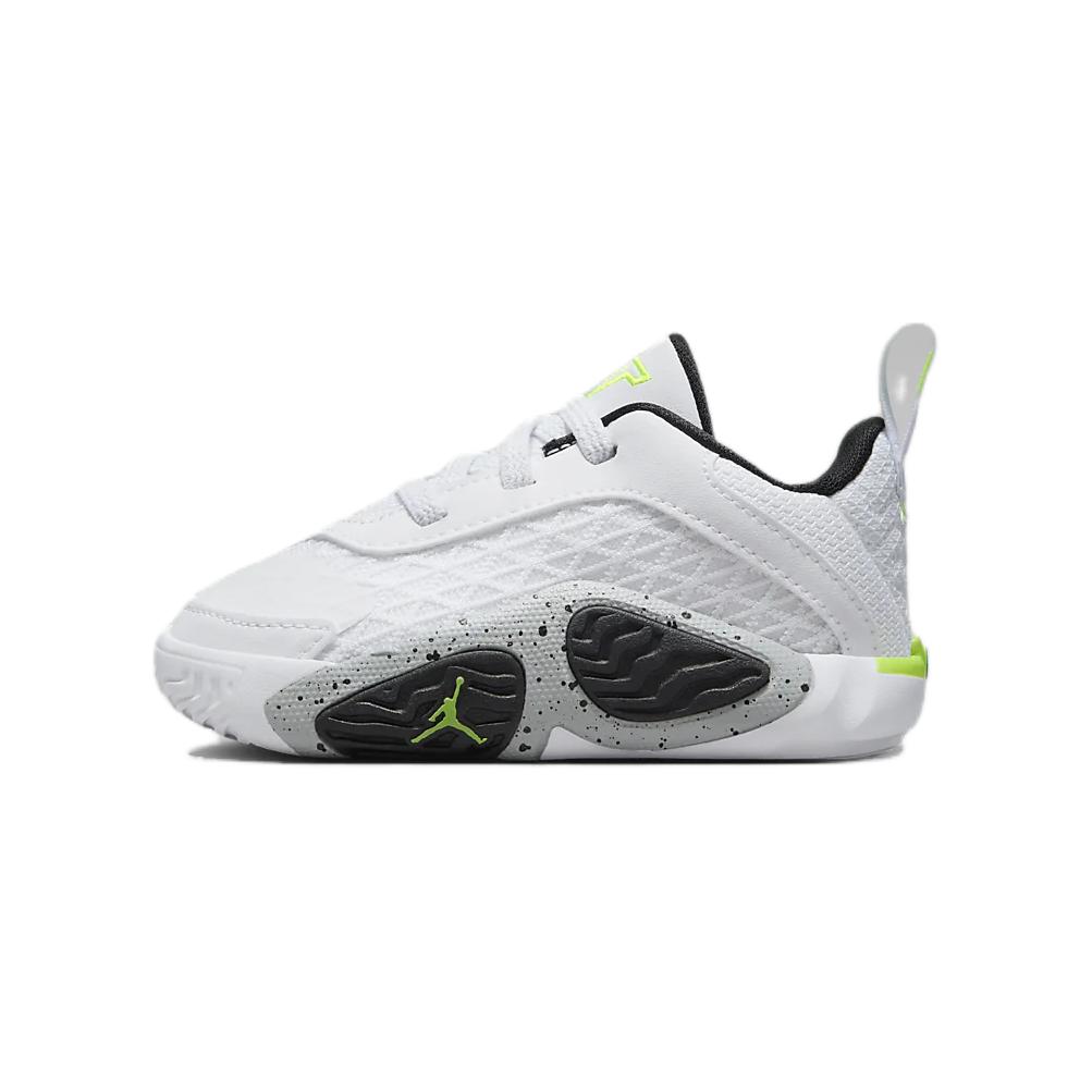Air Jordan Tatum 2 TD Neon Baby Sneakers White Black Wolf-Grey FJ6461-100