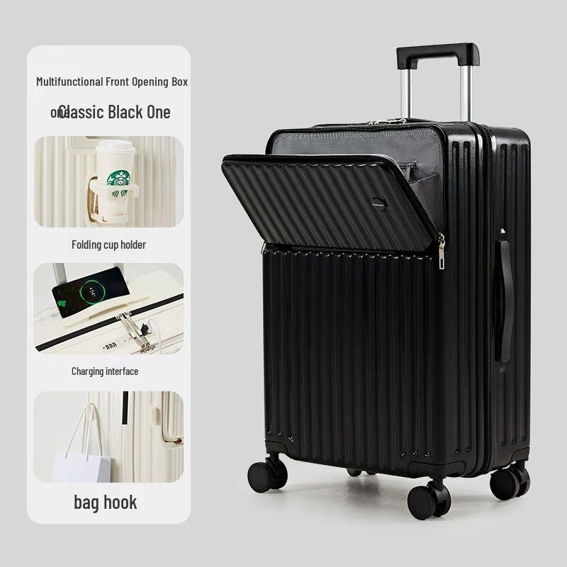 Ye Hanwei Large Capacity Hardshell Zipper Luggage 20 inch Carry-on