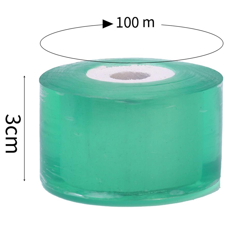 100/300M Stretchable Green Grafting Tape for Plant Support Nursery Use Household Garden Grafting Transparent Tape for Fruit Tree
