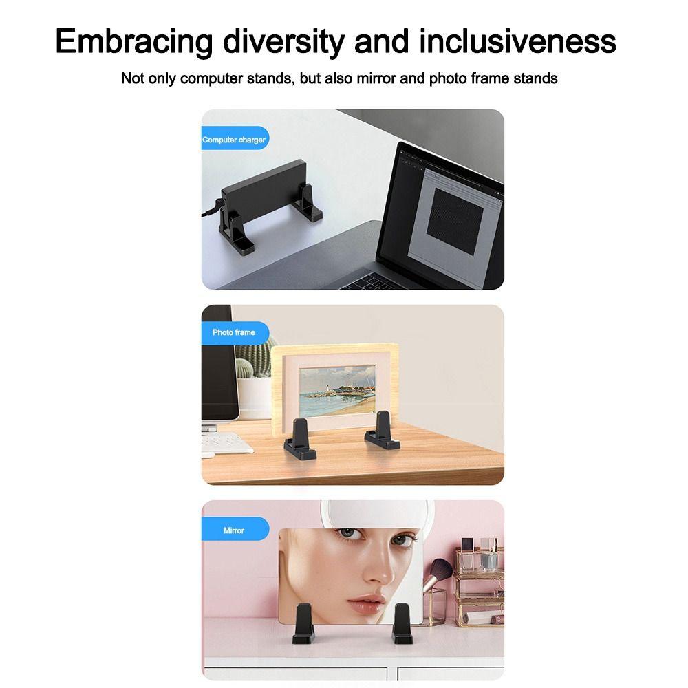 2PCS Vertical Notebook Holder Heat Dissipation Tablet Phone Stand Desktop Notebook Dock  Universal