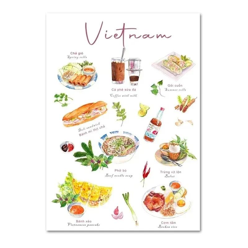 Vintage Halong Bucht Vietnam Leinwand   Reise Landschaft Tourismus Kunst Poster für Wanddekor Heimdekoration Reise Geschenkidee