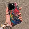 Watercolor Splashing Ink for Apple 15Promax Mobile Phone Case iPhone16Pro Premium 14Pro New 17 Fashion