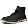 Leder Martin Stiefel Herren neue High-Top Workboots Herren mattes Rindsleder amerikanische Retro Lokomotivstiefel vielseitige Herrenschuhe