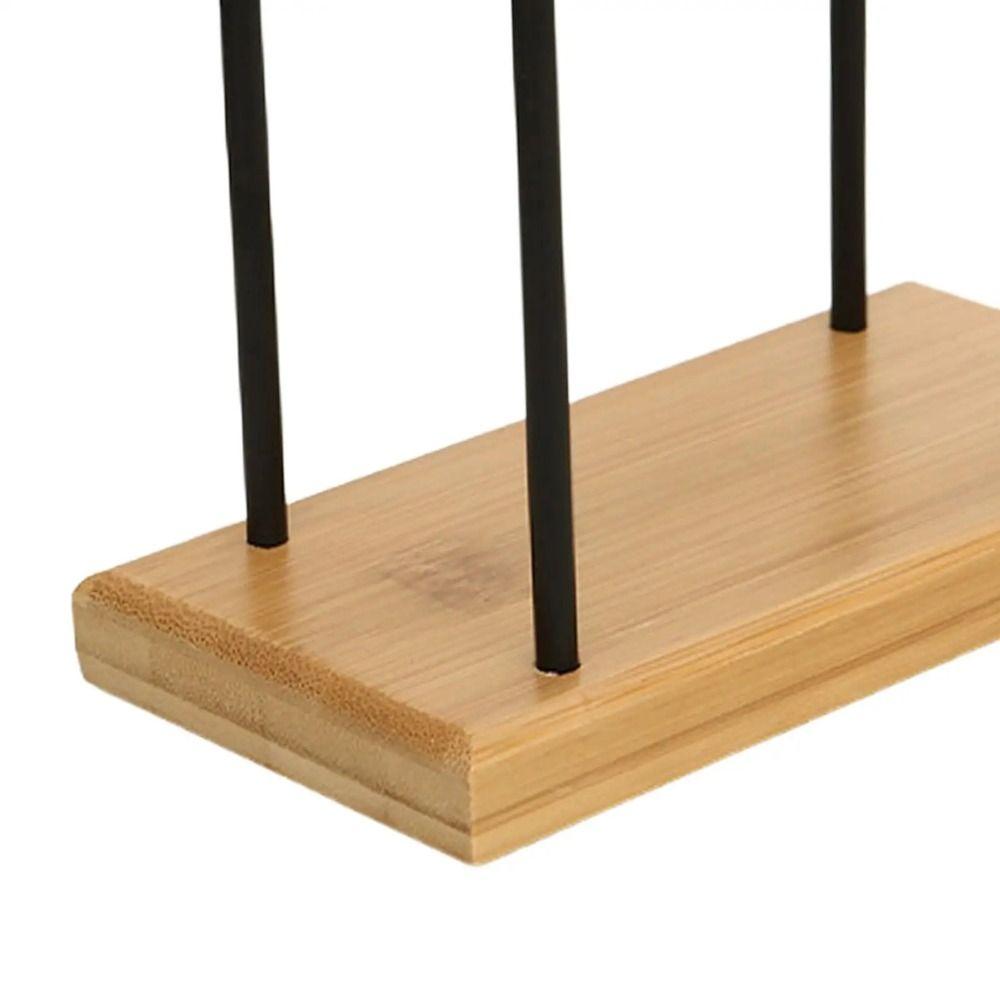 Standing Tissue Storage Rack Wooden Base Tissue Dispenser Stand Napkin Paper Holder Restaurant