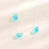 Colar de Linha de Pesca Invisível de Vidro Gota d'Água da Moda Transfronteiriço para Mulheres - Simples, Moderno, Empilhável Corrente de Clavícula Multicamadas