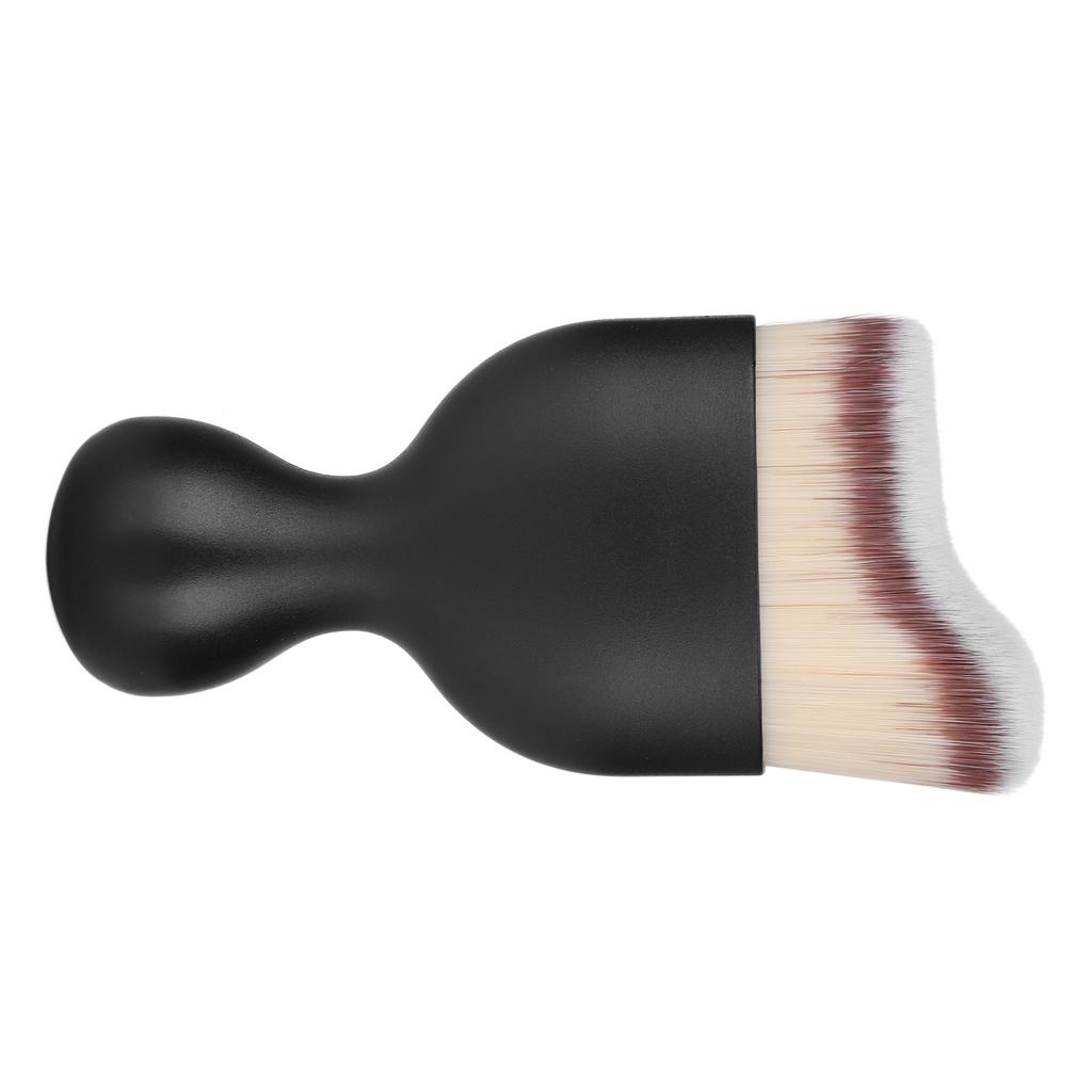 Foundation Makeup Brush Curving Wine Glass Shape Base Makeup Brush for Liquid FoundationGray