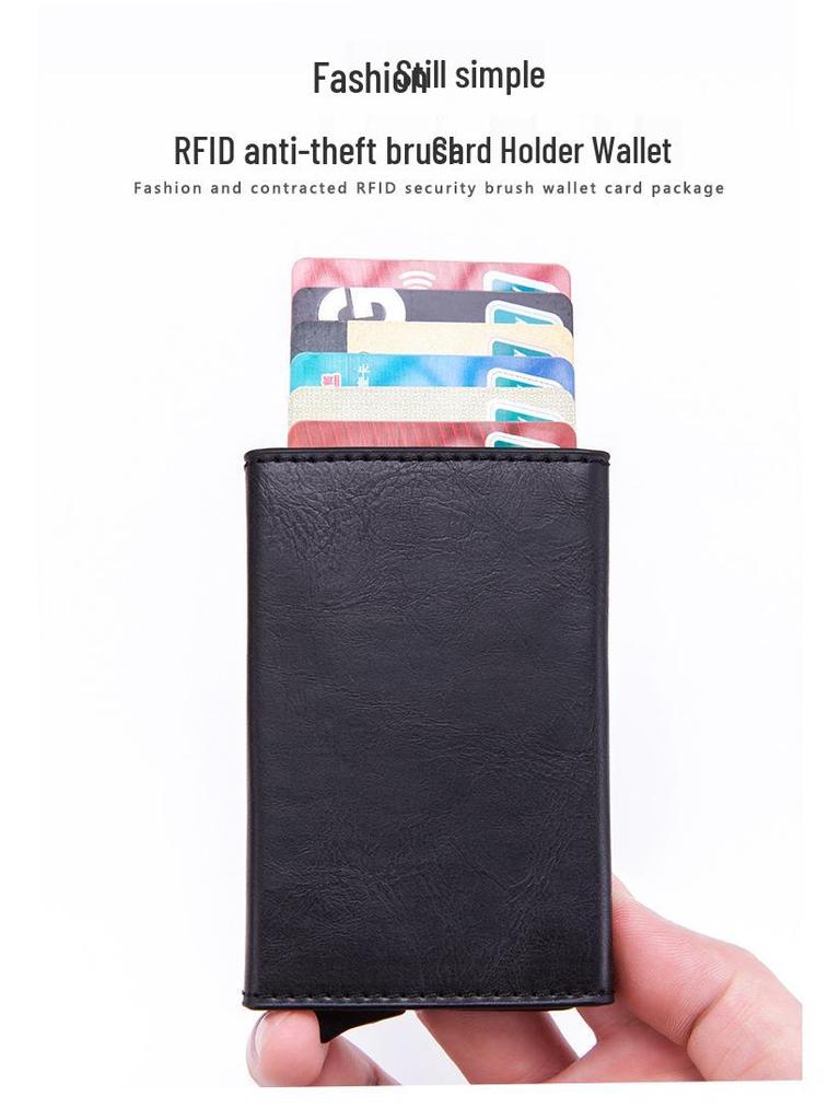 Anti-Theft RFID Zipper Card Holder with NFC Shielding