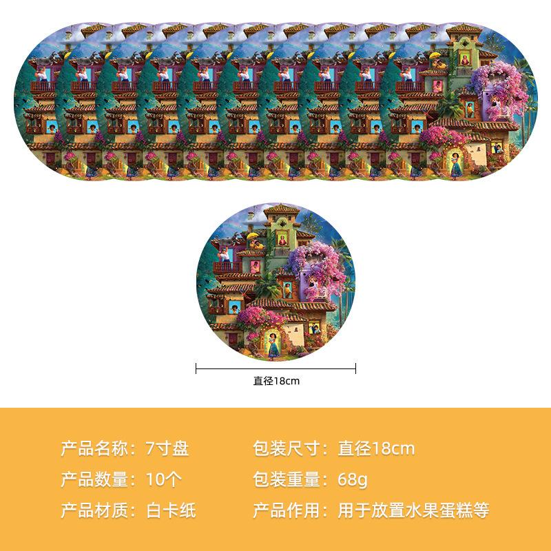 Spot Magic Full House Balloon Decoration Set Paper Plate Paper Cup Paper Tissue Tablecloth Banner Party Arrangement Supplies