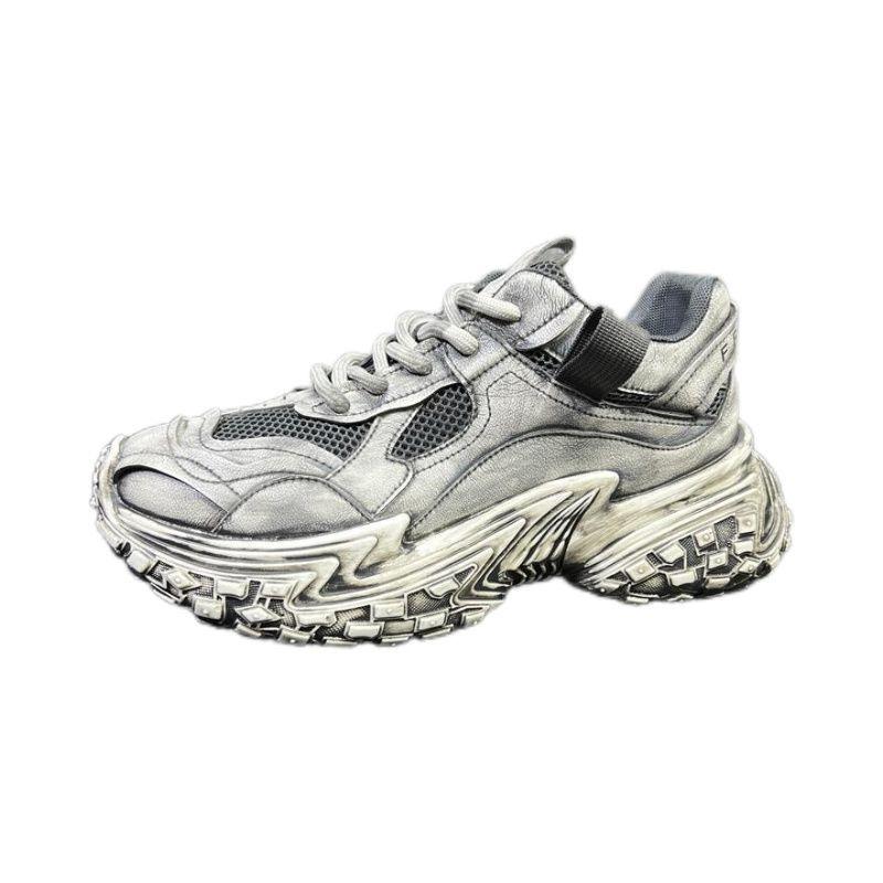 Men'S Shoes Trend Tire Sole Dirty Shoes Platform Casual Versatile Wear-Resistant Trend Sports Shoes