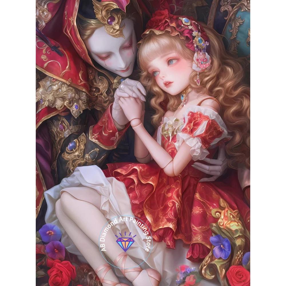 2026 New Handmade DIY Cartoon Girl Diamond Painting Kits Picture Cross Mosaic Home Decoration 5d Diy Gifts