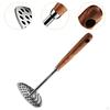 Kitchen Potato Ricer Baby Food Masher Tool, Tater Masher, Stainless Steel Wooden Smooth Nonstick