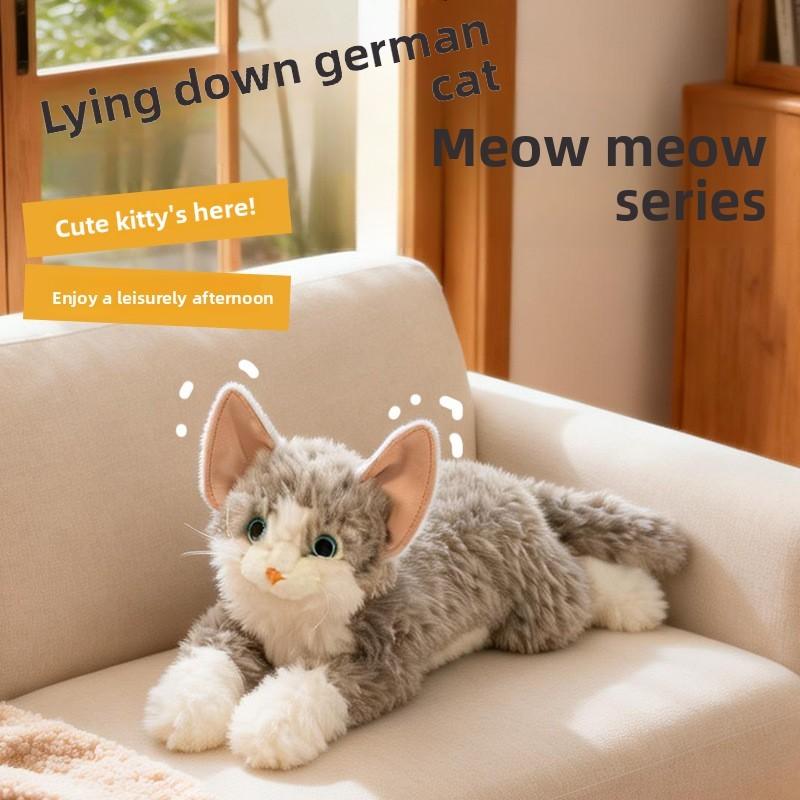 Plush Cat Figure Gift For Women With Stretchy Fabric Soft Toy For Teens