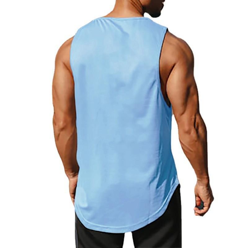 Men's Quick-Dry Sleeveless Sports T-shirt - Breathable Summer Running Vest
