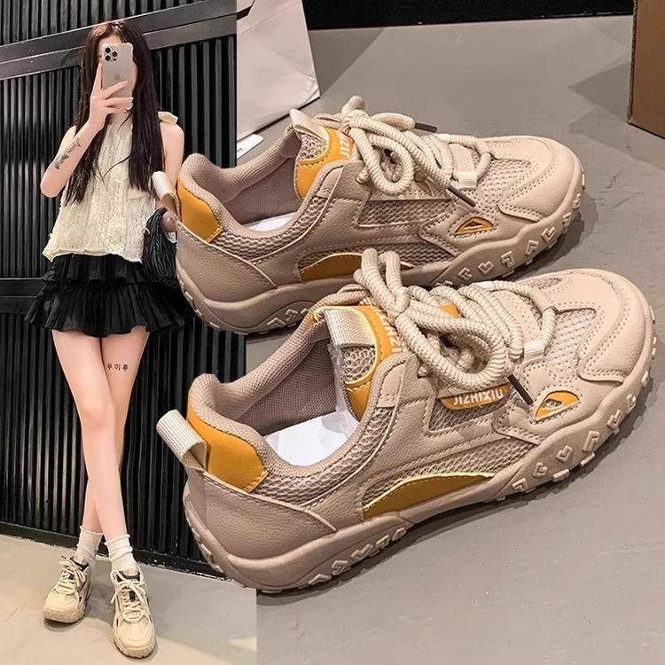 Retro Women's Spring Mesh Daddy Shoes Sports Casual
