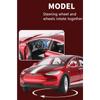1/24 Tesla Model X SUV Alloy Car Model Diecast Metal Vehicles Car Model Simulation Sound and Light Collection Childrens Toy Gift