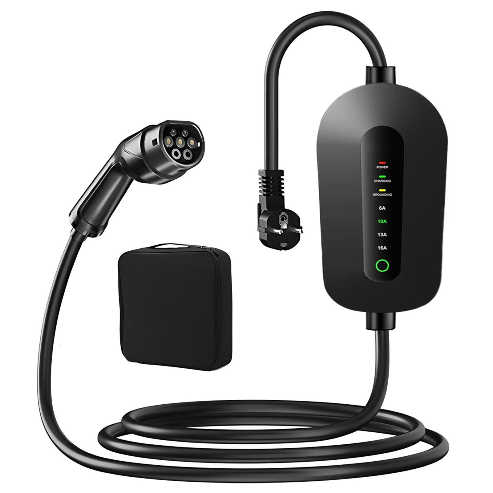 

Металлический кабель для зарядки типа 2, зарядное устройство для электромобиля, зарядное устройство для электромобиля, портативное зарядное устройство для электромобиля IEC 62196 2 3,5 кВт