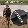 Waterproof Whistle Titanium Alloy Emergency High-decibel Sound Compact Size Loud Survival Portable Safety with Neck Chain Lightweight