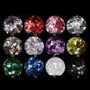12PCS Rhombus Nail Glitter Sticker Set 3D Slice Kit Diamond Sequins Nail Manicure Polish Gel Tips