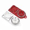 Egg Slicer - Home-use Stainless Steel Egg Cutter - Two-in-one for Removing Skin From Preserved Eggs and Splitting Eggs
