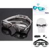 Glasses Swimming Waterproof And Antifog Colorful Plating Small Mirror Racing Swim Set Glasses