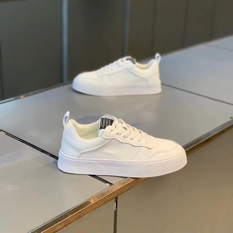 

Board shoes, new brushed cloth surface, solid color comfortable board shoes zmd in spring 38 leather shoe size белый