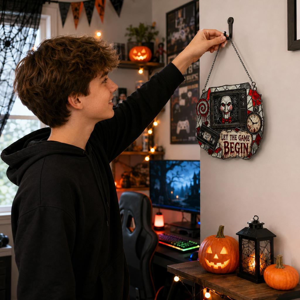 Halloween Puppet Acrylic Hanging Ornament for Party Decor