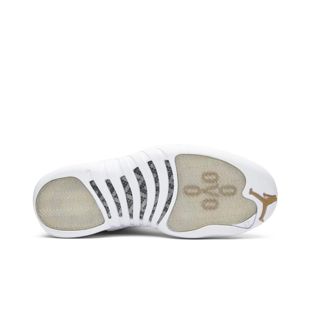 OVO Air Jordan 12 Retro 'White' (Unisex) White / Metallic Gold-White Vintage Basketball Shoes 873864 102