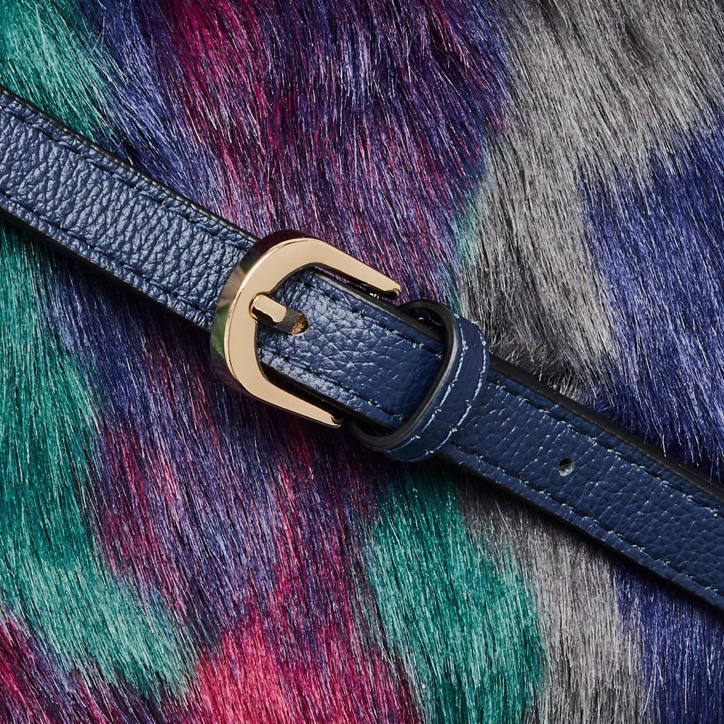 Кошелек Forna FS из смешаного меха, Сумка на плечо Фиолетовая, Женская,