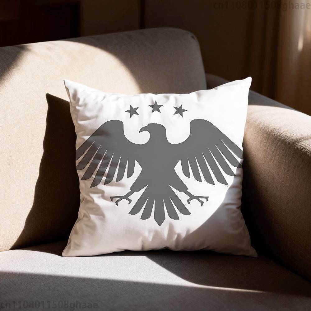 Eagle Syrian New 2026 Logo Flag  Pillow Case Sofa Living Room Bedroom Headboard Backrest Cushion Square Cushion Nap Time