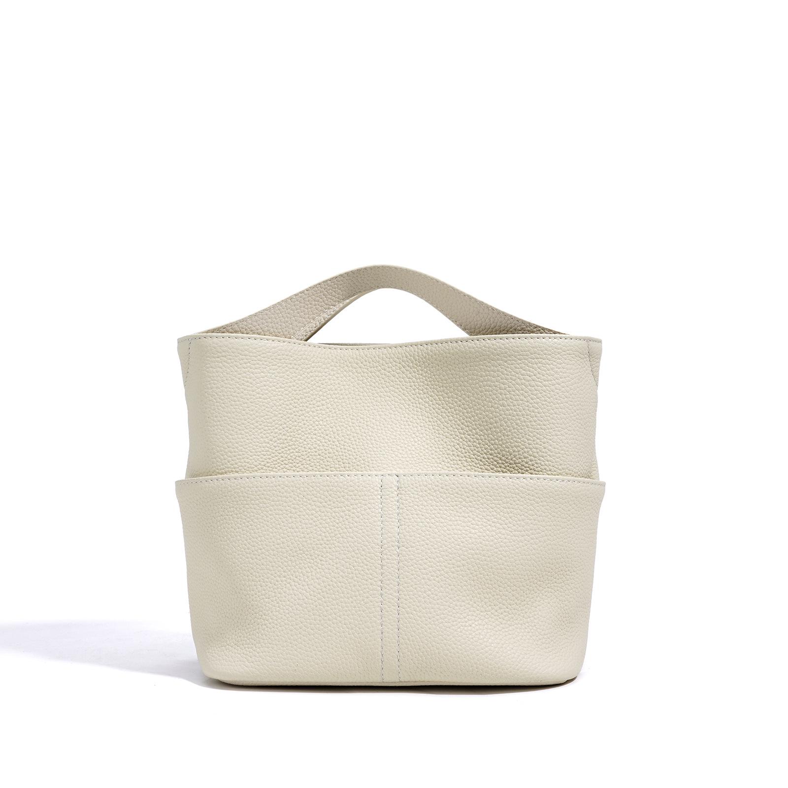 

Модная сумка большой вместимости Весна/Лето 2025 - Женская универсальная простая высококлассная сумка кроссбоди и на плечо белый/кремовый