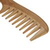 1 Pc  Wooden Comb Natural Green Sandalwood Handmade Wide Tooth Wooden Comb Massage Comb Handmade