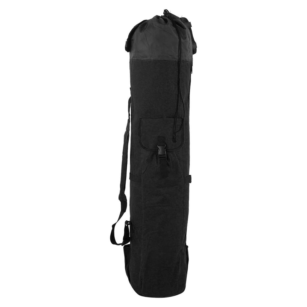 Fishing Tackle Rod Storage Bag Organizer Cylindrical Package Pole Reel Carrier WaterproofBlack