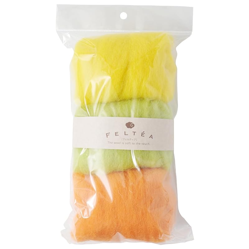 

raw wool Feltea wool felt 3 color set (D.vitamin)