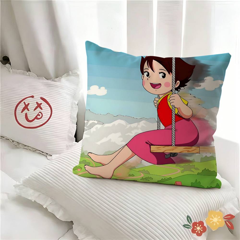 Pc Cartone Animato Heidi Ragazza Adorabile Federa Moda Federa Quadrata Camera da Letto Divano Stanza Decorazione Ins Tempo Libero