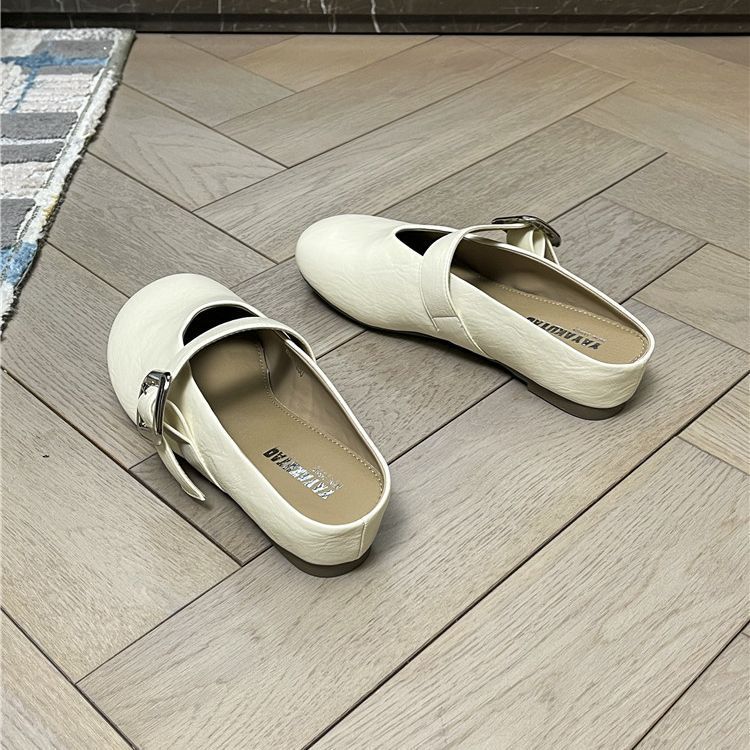 Soft-soled bag head half slippers women's outer wear 2025 new summer lazy shoes with skirt word with Muller cool slippers