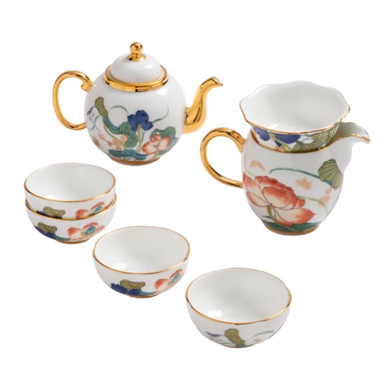 Auratic Happiness and Harmony 8-Piece Tea Set