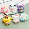 24/180PCS Cartoon Surfing Animal Resin Accessories, Cute Handmade DIY Hair Clip, Phone Case, Water Cup Sticker, Keychain Accesso