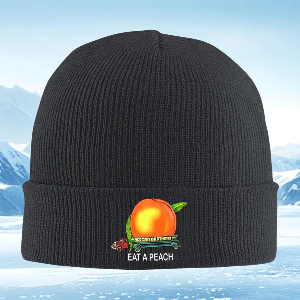 Big Peach On Truckeat Now Unisex Women Unisex Knitted Hat Beanie Pullover Cap Winter Thermal Warm Christmas Outdoor Cycling