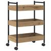 Kitchen Cart Storage Rack, 50x30x70 Cm, Ideal for Small Corners, Easy To Move, Suitable for Kitchen, Bathroom, Bedroom