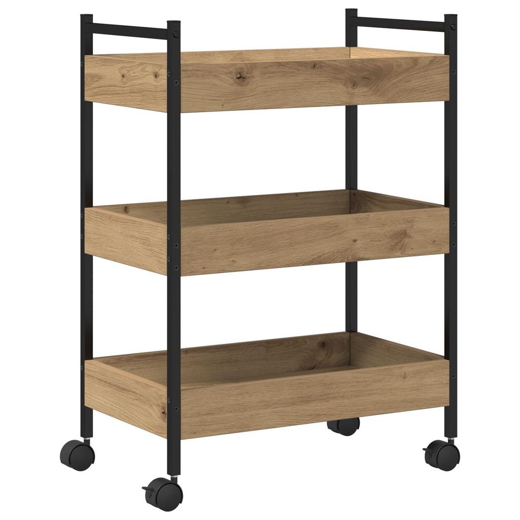 Kitchen Cart Storage Rack, 50x30x70 Cm, Ideal for Small Corners, Easy To Move, Suitable for Kitchen, Bathroom, Bedroom
