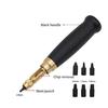 Belt Punch Tool Elliptical Shape Designs Comfortable Handle for Holes In Leather Crafting Repair Supplies
