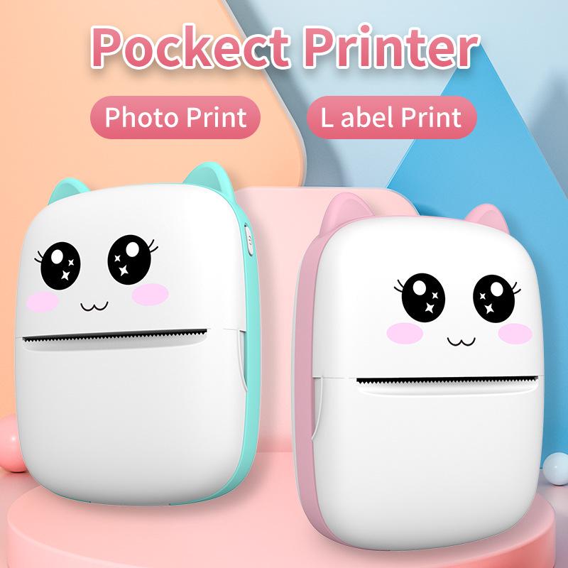 Bluetooth Mini Pocket Label Maker - Portable Thermal Printer for Photos and Labels