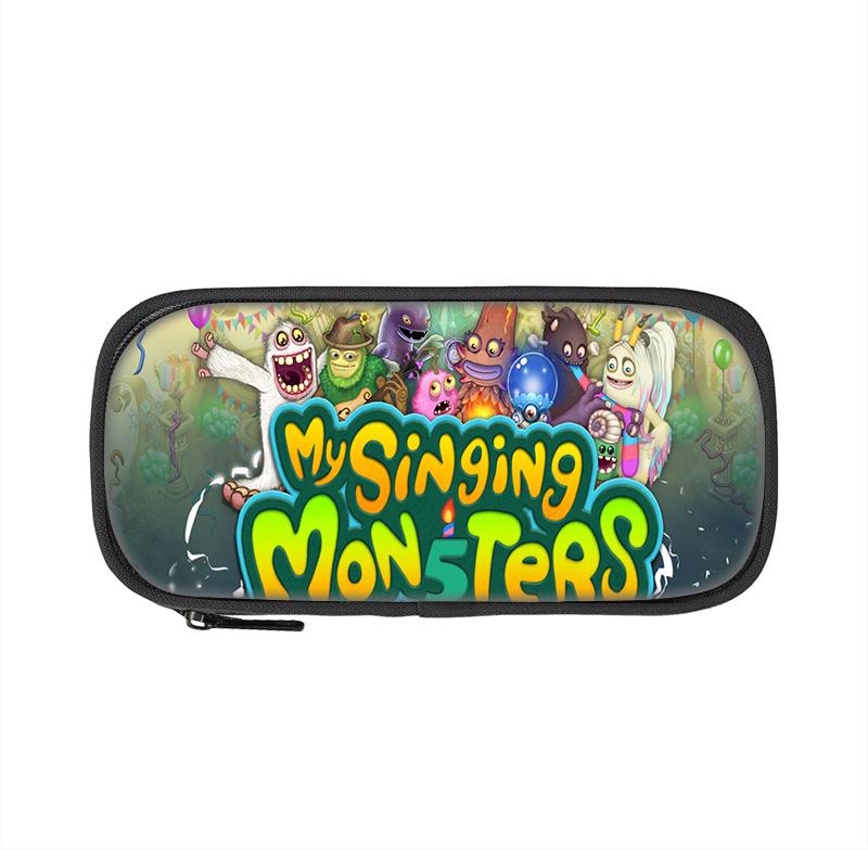 My Singing Monsters Pen Case Game Cartoon Print Large Capacity New Kindergarten Elementary School Boys and Girls