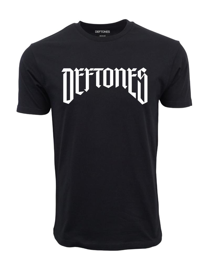 DT THE-DEFTONES ARCH CALIGRAPHY T SHIRT BLACK