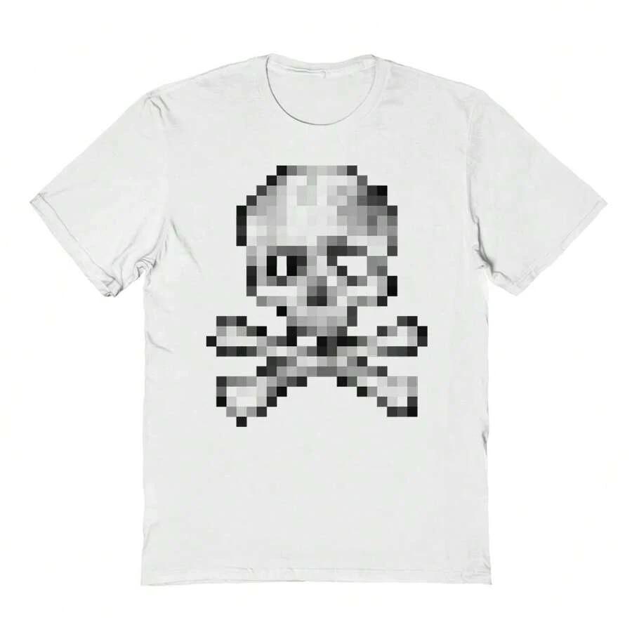 

Haywood & Main Pixel Skull Unisex Graphic Short-Sleeve T-Shirt L