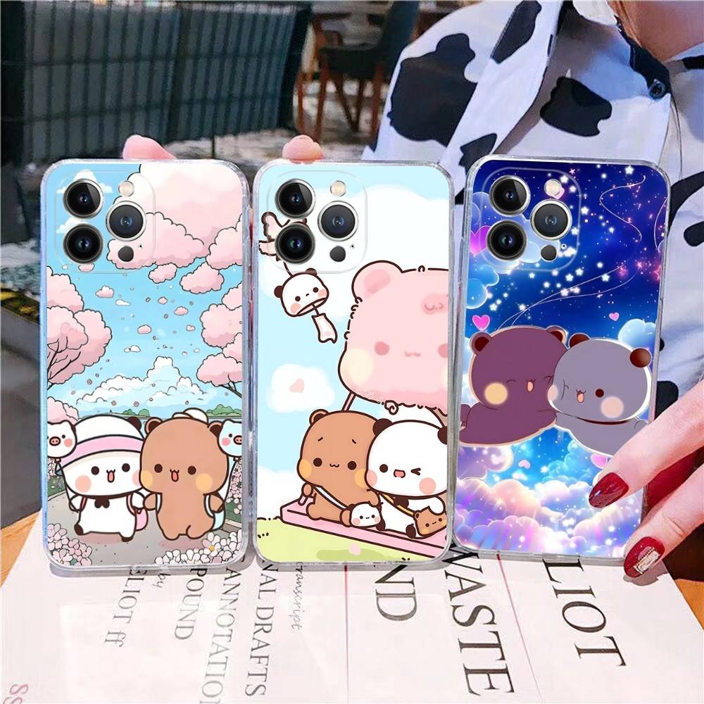 Cute Bubu Dudu Phone Case For IPhone 17 16 15 14 13 12 11 Pro Max Plus Mini Clear TPU Cover
