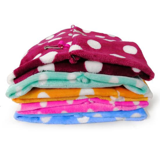 Pet Bird Parrot Winter Warm Soft Dot Plush Hanging Sleep Bed Nests Cage Hammock