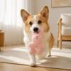 Squeaky Plush Toys for Small Dogs Stuffed Animal Dog Chew Toy, Bear Bunny Crinkle Interactive Boredom Relief Accessories Snuffle Toy with Center Hole