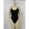 Women's New Simple Everything with Sexy Elegant Suspenders Shaped Black Jumpsuit