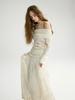 Sinseuden Flora Flare Long Skirt